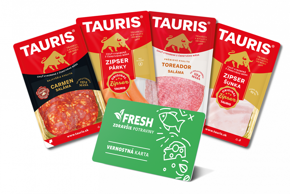 Kúp produkty TAURIS, použi Fresh kartu a vyhraj